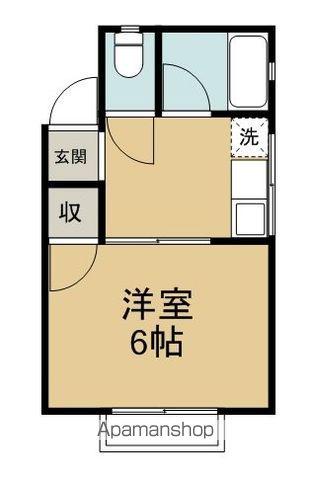 サンハイツ中澤(1K/2階)の間取り写真