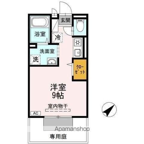 セジュール日浅(ワンルーム/1階)の間取り写真