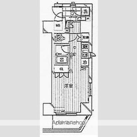 ガリシアヒルズ西麻布イースト(ワンルーム/13階)の間取り写真
