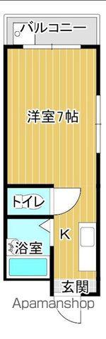 クリーンハイツ弓立Ⅰ(1K/1階)の間取り写真