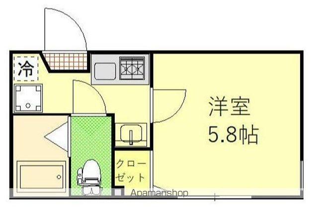 フォーマルハウト西横浜(1K/3階)の間取り写真