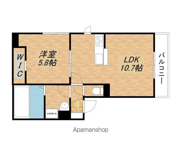 グランピア石山(1LDK/1階)の間取り写真