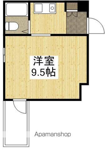 アルファ清心町Ⅱ(ワンルーム/3階)の間取り写真