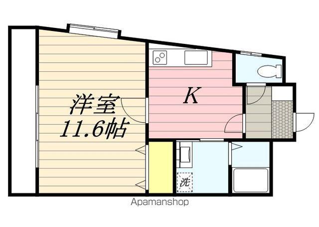 シャトレNAKAMURA(1K/3階)の間取り写真