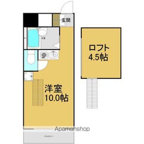 ツインズ1991(ワンルーム/7階)の間取り写真