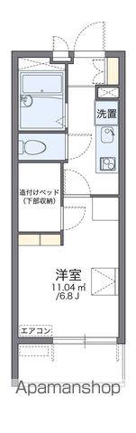 レオパレスよろずまち(1K/1階)の間取り写真