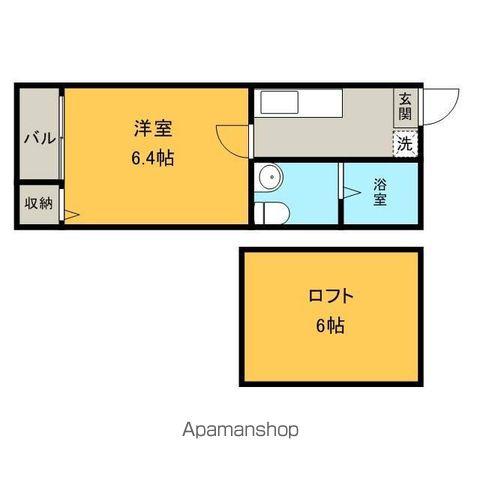 GREEN COURT(1K/2階)の間取り写真