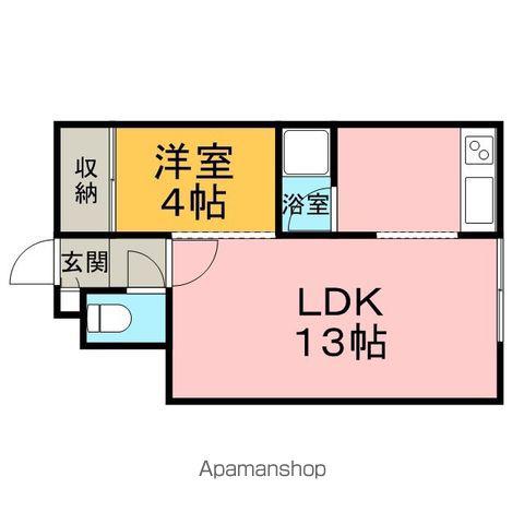 田中ハイツ(1LDK/2階)の間取り写真