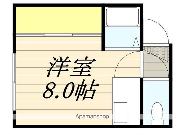 レインボーハイムA(ワンルーム/3階)の間取り写真