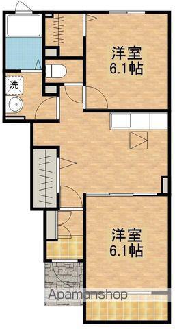 エストレージャ(2DK/1階)の間取り写真