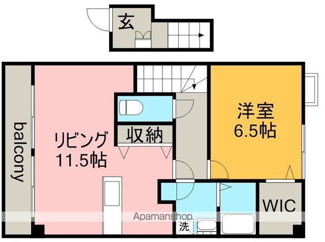 PULITO CASA(1LDK/2階)の間取り写真