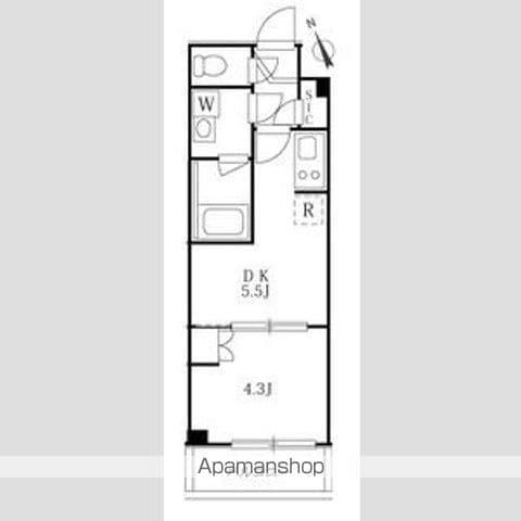 ハーモニーレジデンス板橋シティサイト(1DK/3階)の間取り写真