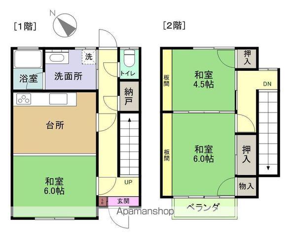 メゾンド桜台(3DK/1階)の間取り写真