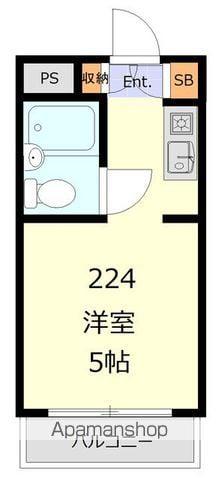 ユースフル祐天寺NO.2(ワンルーム/2階)の間取り写真