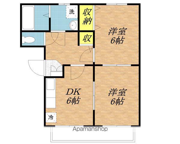 レジデンス横山(2DK/3階)の間取り写真