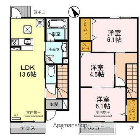 セントリビエ上清草(3LDK)の間取り写真