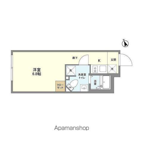 SPHERE YOYOGIUEHARA HILLTOP(1K/B1階)の間取り写真