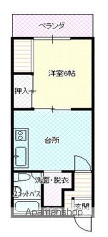 第二盛南マンション(1DK/2階)の間取り写真