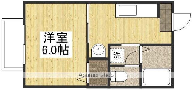 コーポ橋本(1K/2階)の間取り写真
