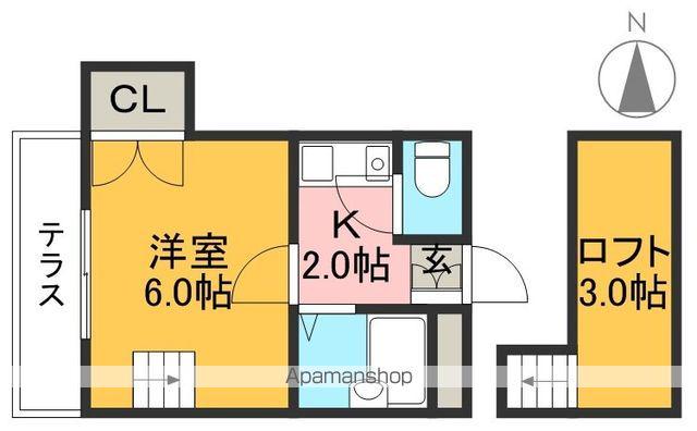 STハウスⅡ(1K/1階)の間取り写真