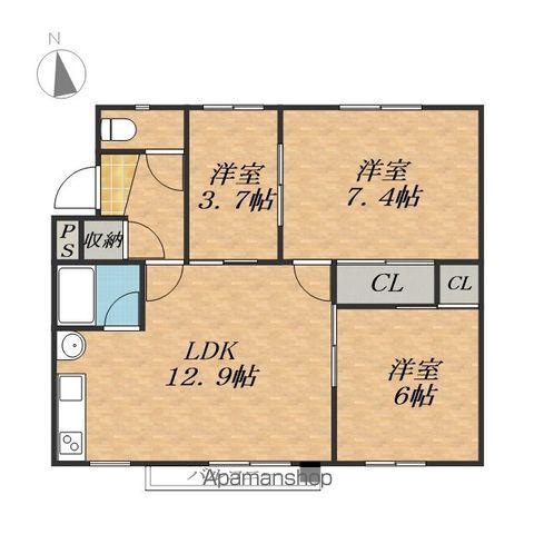 MARE新町(3LDK/2階)の間取り写真