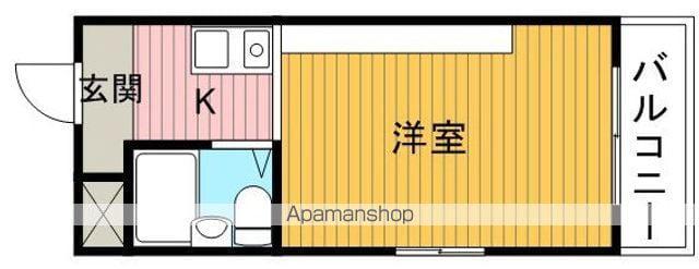 ノエルコート(1K/3階)の間取り写真