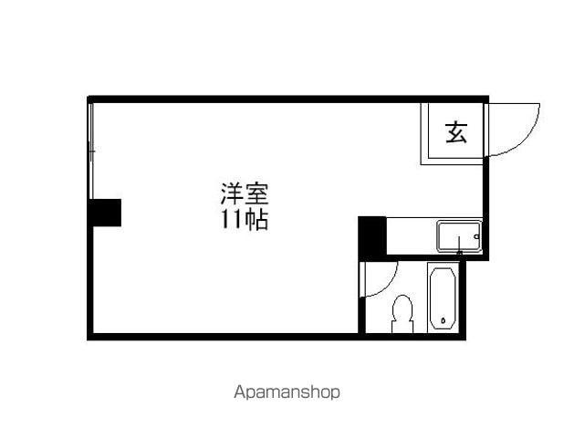 八千代ヒルズ(ワンルーム/3階)の間取り写真
