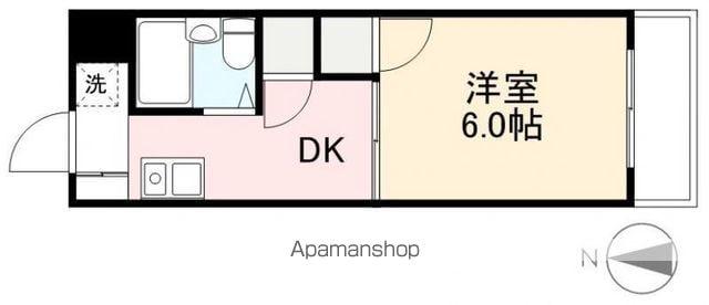 東田町ハイツ(1DK/4階)の間取り写真