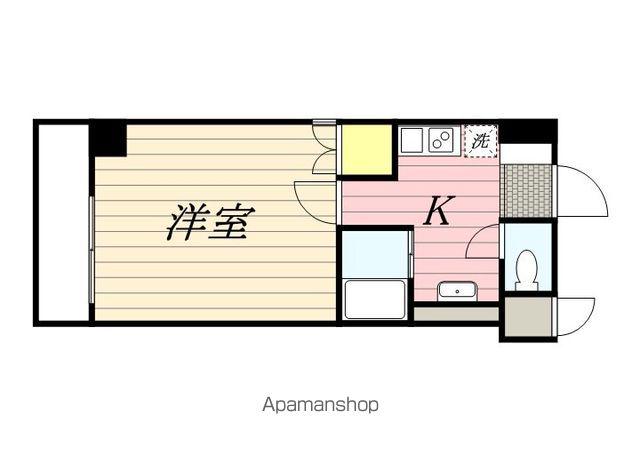 セレス香住ヶ丘Ⅱ(1K/5階)の間取り写真