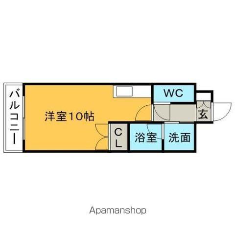 リード中央町(ワンルーム/11階)の間取り写真