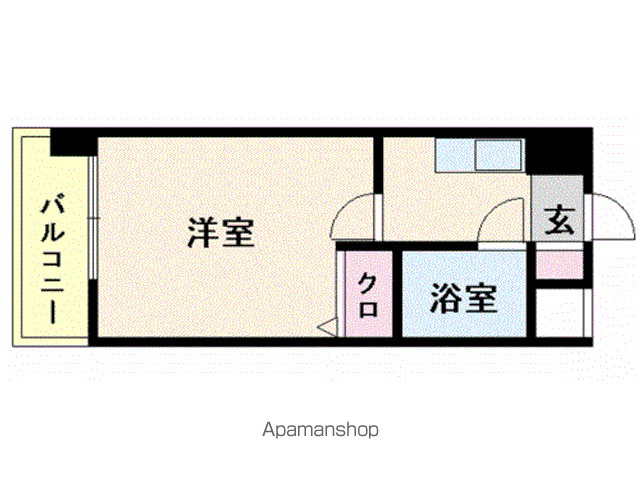 メゾン・ド・クレマン(1K/1階)の間取り写真