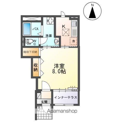 イーストコーポⅡ(1K/1階)の間取り写真