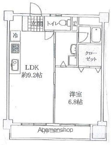 第一寿マンション(1LDK/2階)の間取り写真