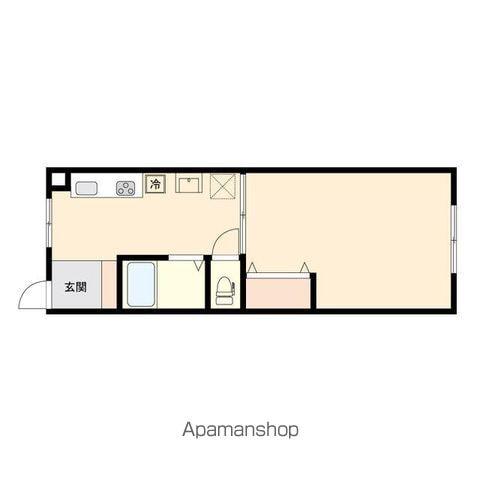 ジョイムビル(1DK/3階)の間取り写真