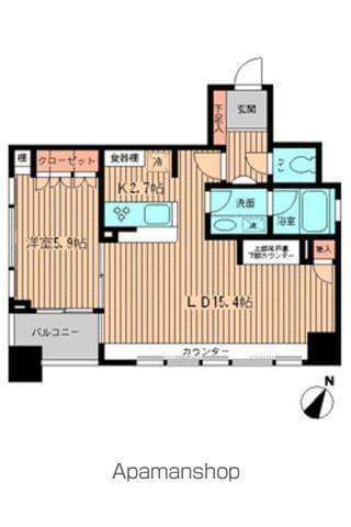 メゾンド日本橋三越前(1LDK/2階)の間取り写真