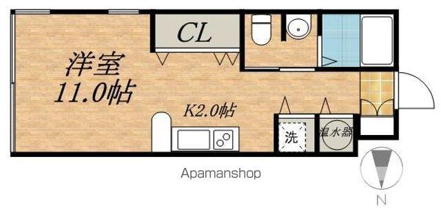F・HOUSE(1K/2階)の間取り写真