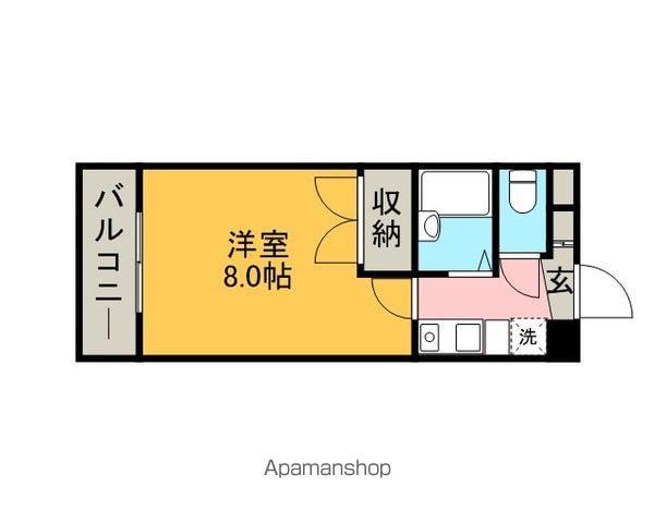 グローリー大島(1K/3階)の間取り写真