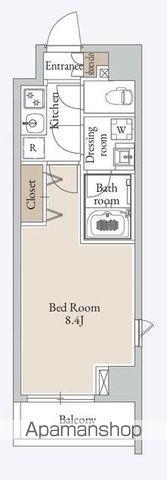 CAVANA清澄(1K/5階)の間取り写真