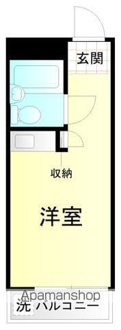 ハイシティ田園調布第2(ワンルーム/4階)の間取り写真