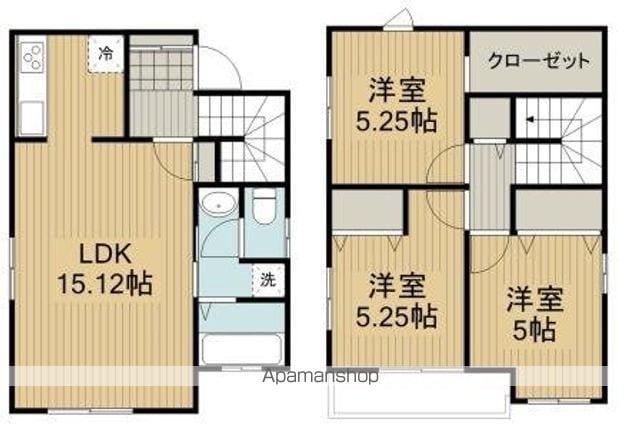 白新線 東新潟駅 徒歩10分 2階建 築11年(3LDK)の間取り写真