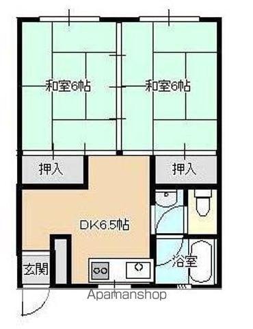 谷口コーポ(3DK/1階)の間取り写真