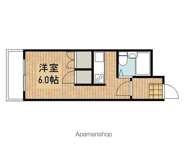 カサ・デ・ミオ(ワンルーム/4階)の間取り写真