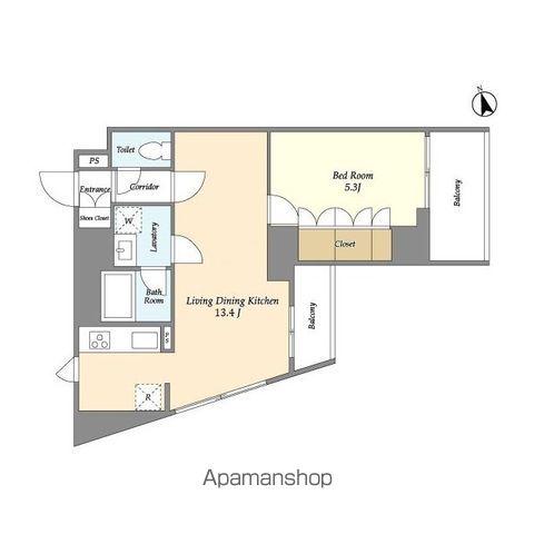 オープンブルーム綾瀬(1LDK/3階)の間取り写真