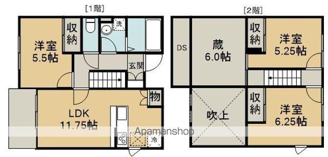 ウィステリア Ⅱ棟(3LDK)の間取り写真
