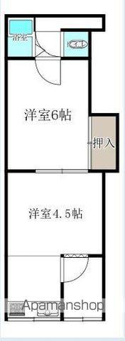 大倉町文化(2K/1階)の間取り写真