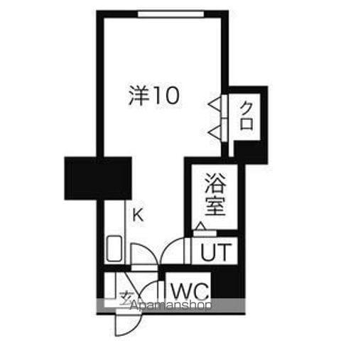 メゾンド南郷15(ワンルーム/3階)の間取り写真