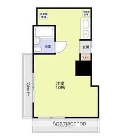 レイクサイド湯島(ワンルーム/4階)の間取り写真