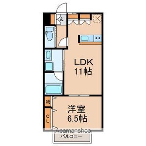 フォンテ鷺沼(1LDK/1階)の間取り写真