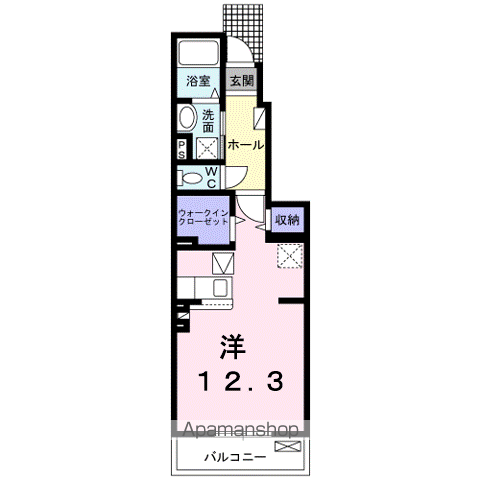 坂本3丁目アパート(ワンルーム/1階)の間取り写真