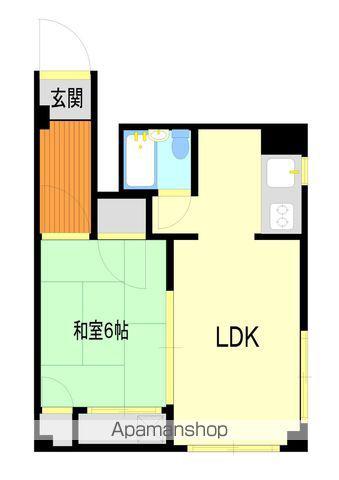 ポートハイムⅠ(1LDK/2階)の間取り写真